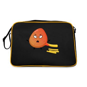 Potato Chips French Fries Funny Gift - Sac Retro - noir/or - Dos