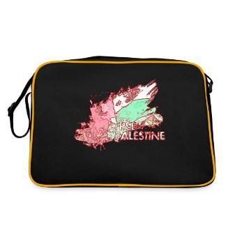Drapeau palestinien libre G5 - Sac Retro - noir/or - Dos