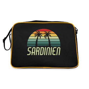 Sardaigne sardinia - Sac Retro - noir/or - Dos