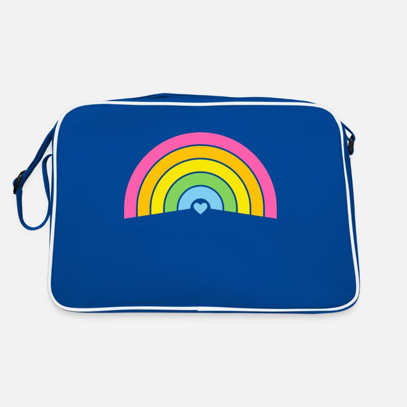 Rainbow & Heart – Pastel Sac Retro