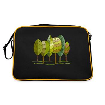 Tree - Retro Bag - black/gold - Back