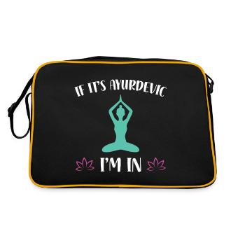 Ayurveda Gift | Spirituality Ayurweda Massage - Retro Bag - black/gold - Back