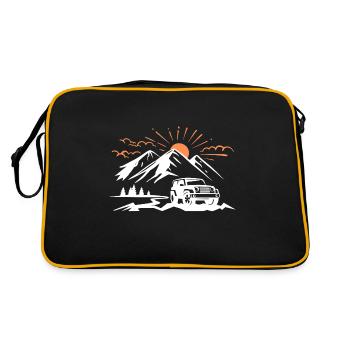 off road 4x4 offroad off-road vehicle - Sac Retro - noir/or - Dos