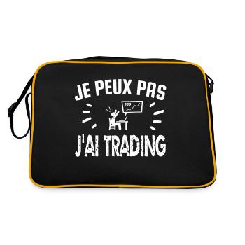 je peux pas j'ai trading - Sac Retro - noir/or - Dos