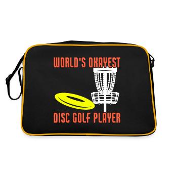 Le lecteur de disc-golf le plus correct au monde - Sac Retro - noir/or - Dos