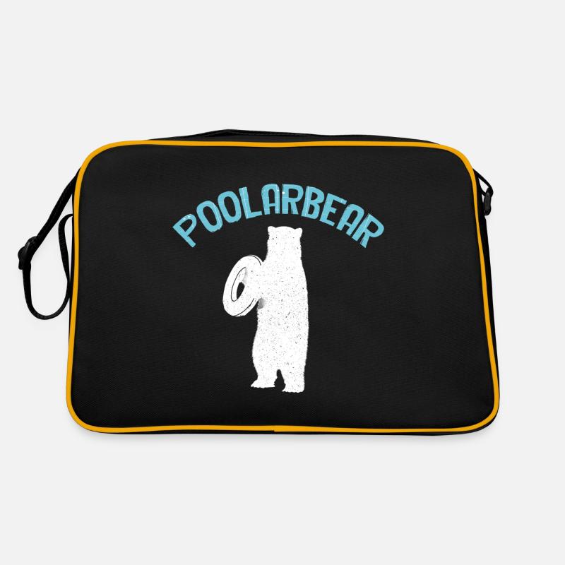 Pool Guy Cleaner Pool Service Poolarbear Retro Tasche