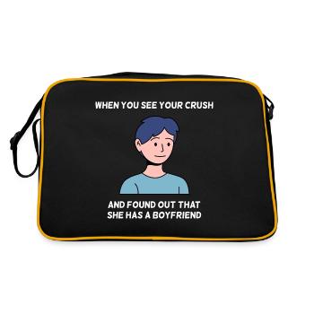 Design Crush Love pour les jeunes fiers Pinoys - Sac Retro - noir/or - Dos