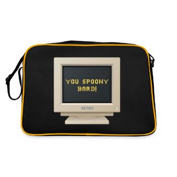 CRT Design - You spoony bard= - Retro Bag - black/gold - Back