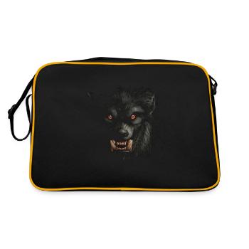 Lot de dents de loup-garou crocs démoniaques Halloween - Sac Retro - noir/or - Dos