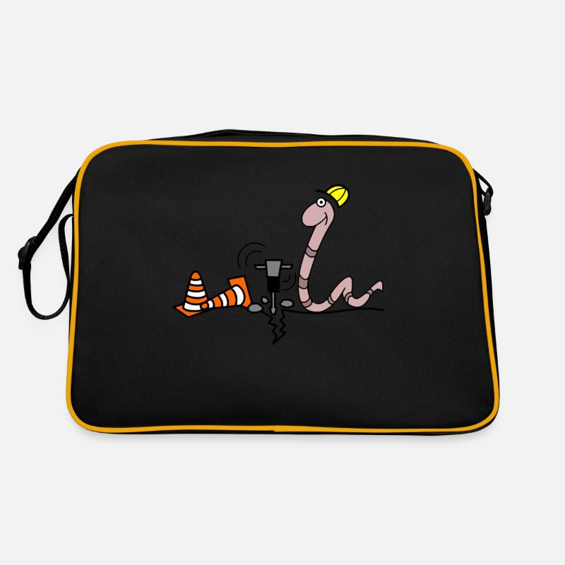 Worm construction worker Retro Bag
