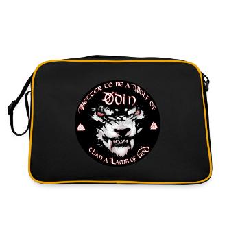 Odin better a wolf odins than a - Retro Bag - black/gold - Back