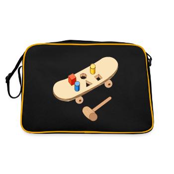 Skate skate board bloque skate conseil skate - Sac Retro - noir/or - Dos