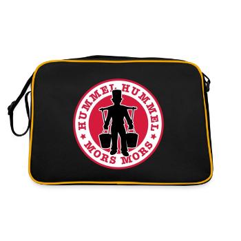 01 Hummel Hummel Mors Mors Hamburg - Retro Tasche - Schwarz/Gold - Hinten