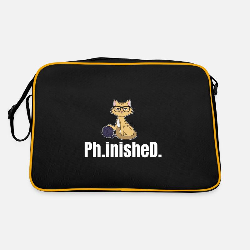 Abgeschlossenes Doktorat Geschenk Retro Tasche