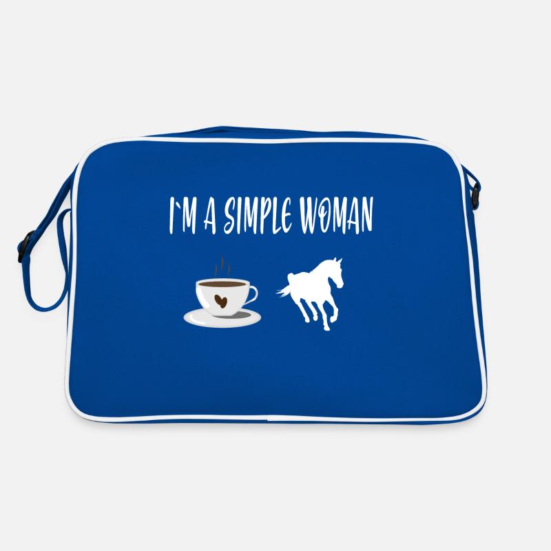 Kaffee Pferde Retro Tasche