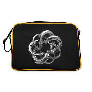 Chrome nodes - Retro Bag - black/gold - Back