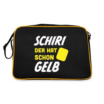 Kreisliga entraîneur de football cadeau proverbes - Sac Retro - noir/or - Dos
