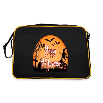 Halloween - Retro Bag - black/gold - Back