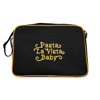 Teigwaren La Vista Baby - Retro Tasche - Schwarz/Gold - Hinten