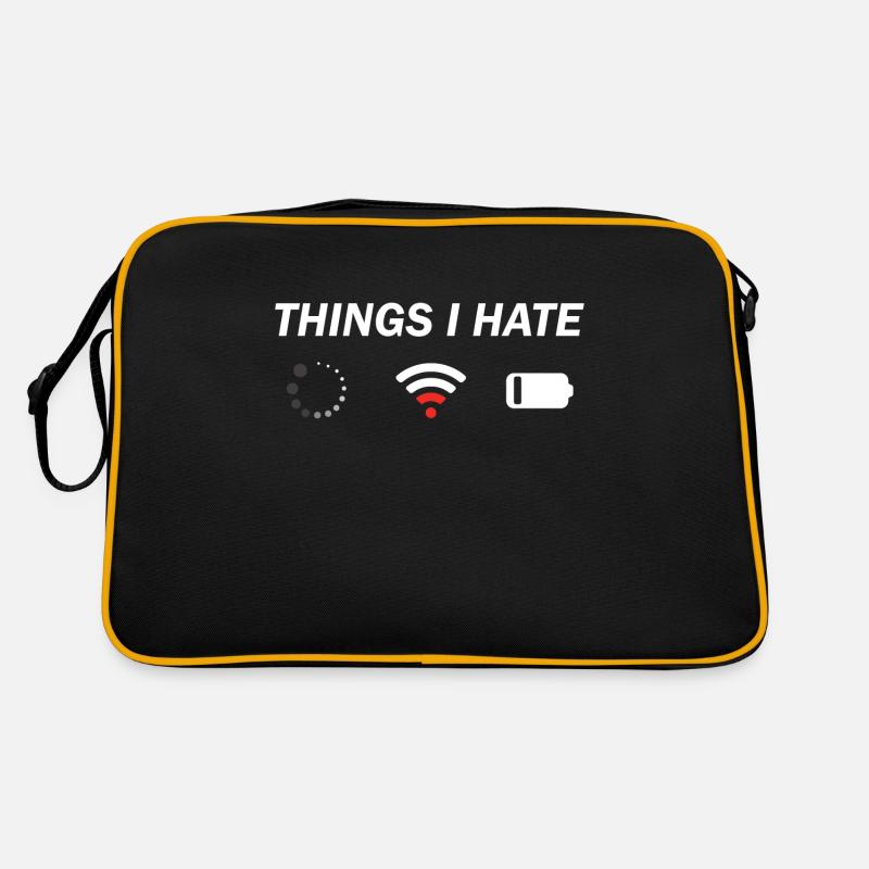 Programmierer Computer Nerd Gamer Geschenk - Retro Tasche - Schwarz/Gold