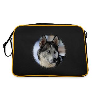 chien de traîneau - Sac Retro - noir/or - Dos
