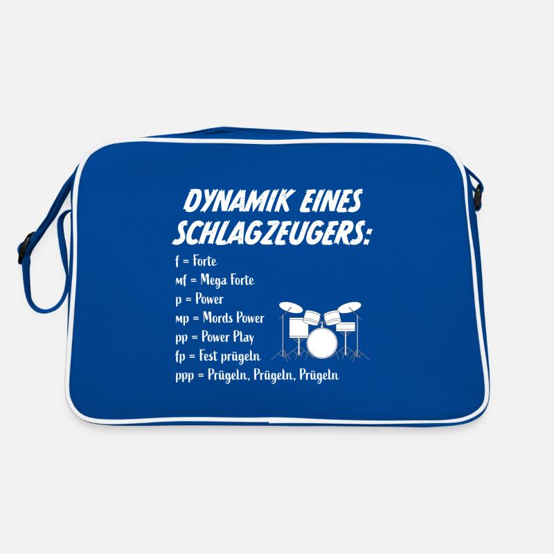 Schlagzeuger Drummer Geschenk Retro Tasche