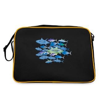 Poissons morts - Sac Retro - noir/or - Dos