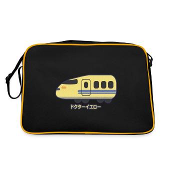 Shinkansen "Doctor Yellow" - Sac Retro - noir/or - Dos