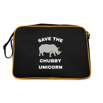 Sauvez la licorne potelée - Sac Retro - noir/or - Dos