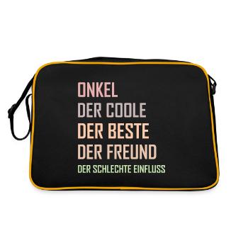 Oncle le meilleur ami cool mauvaise influence - Sac Retro - noir/or - Dos