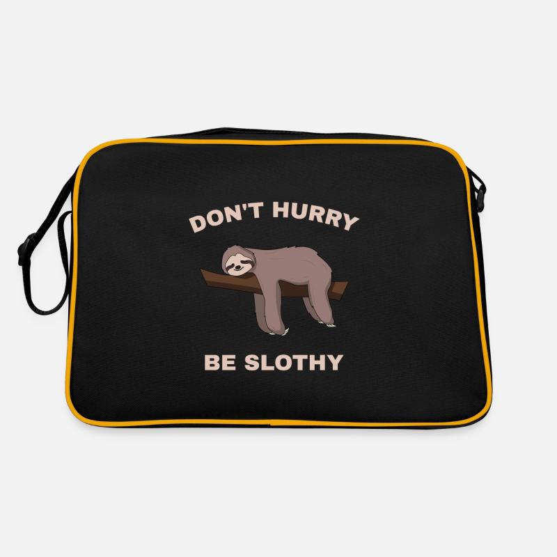 Ne vous dépêchez pas d'être paresseux Sac Retro