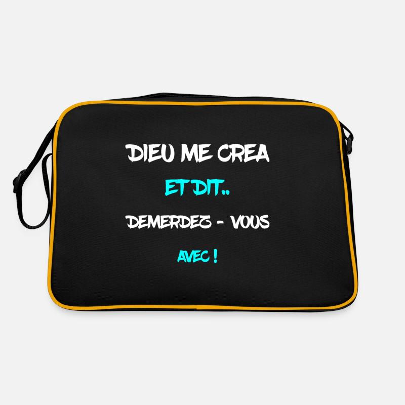 Gott zerrte mich und sagte Retro Tasche