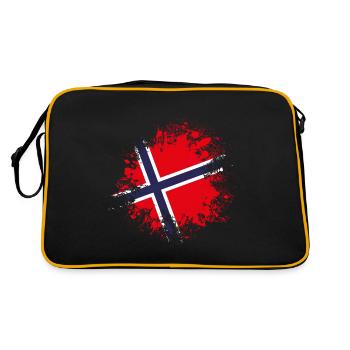 Norway flag - Retro Bag - black/gold - Back