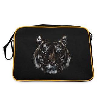 tiger - Retro Bag - black/gold - Back