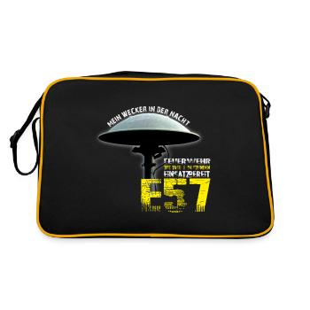 Alerte de pompiers I sirène E57 I Mon réveil la nuit - Sac Retro - noir/or - Dos