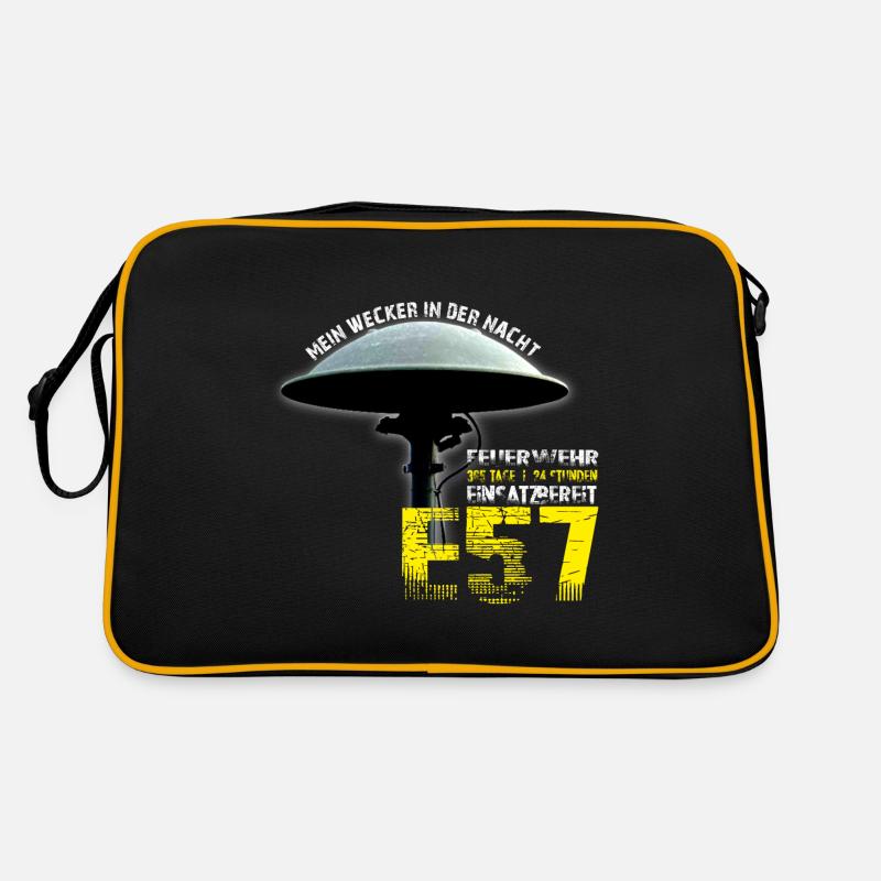 Alerte de pompiers I sirène E57 I Mon réveil la nuit Sac Retro
