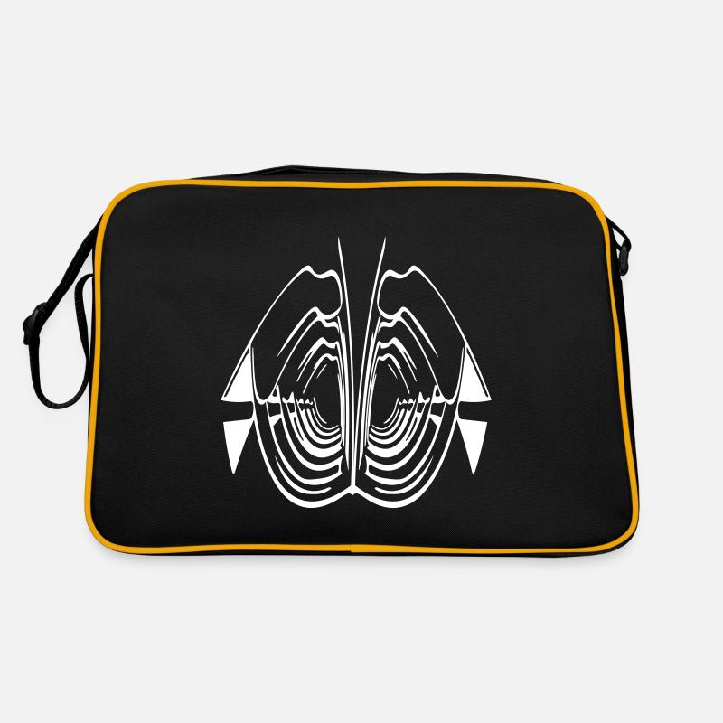Abstrakte Rippen Kunst Retro Tasche