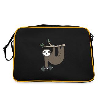 Barbell paresseux - Sac Retro - noir/or - Dos