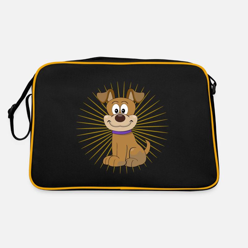 Hund Hündchen Geschenk Retro Tasche