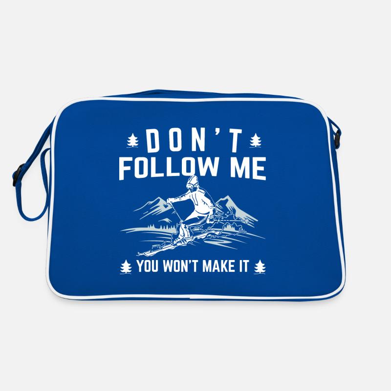 Skiing skiing Retro Bag