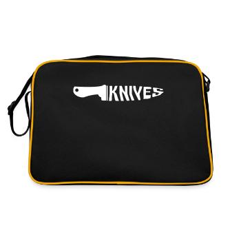 Couteau de lancer de couteau - Sac Retro - noir/or - Dos