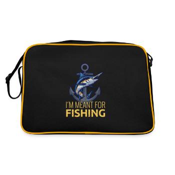 I'm Meant For Fishing - Retro Bag - black/gold - Back