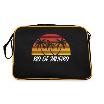 Rio de Janeiro - Retro Bag - black/gold - Back