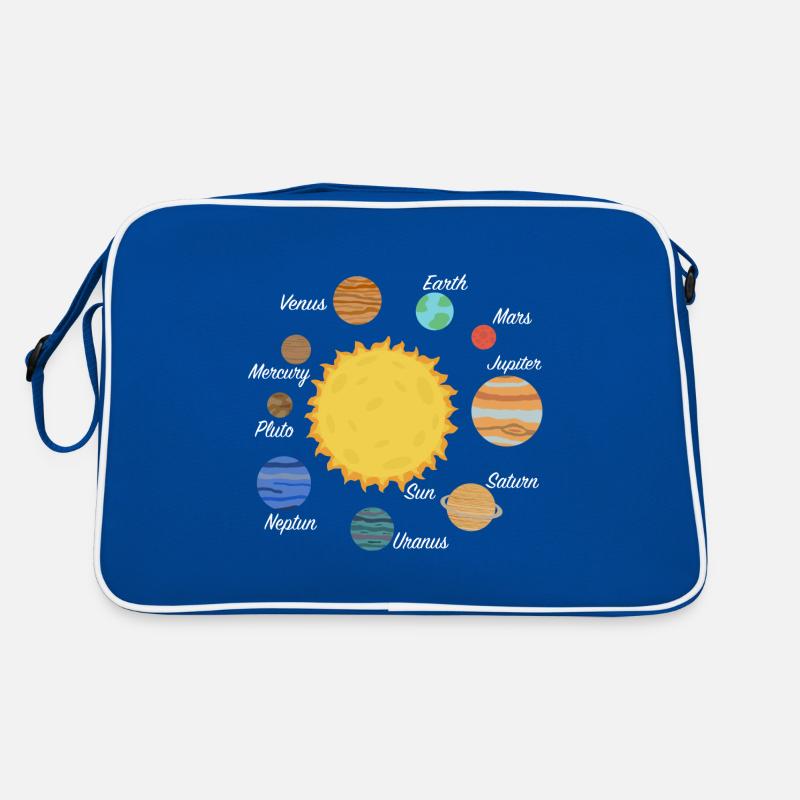 Sonnensystem Planeten Geschenk Retro Tasche