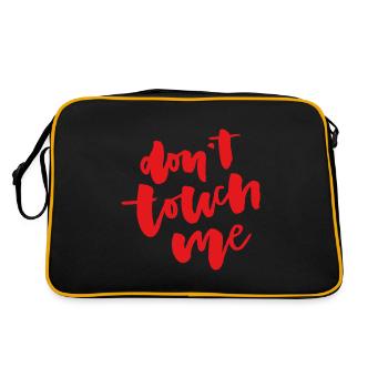 Don't touch me - Retro Bag - black/gold - Back