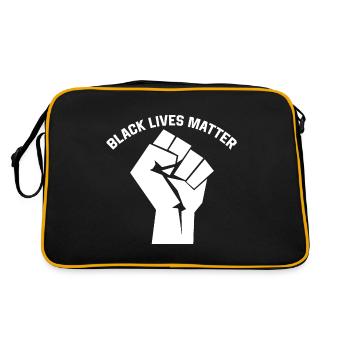 Les vies noires comptent un cadeau cool - Sac Retro - noir/or - Dos
