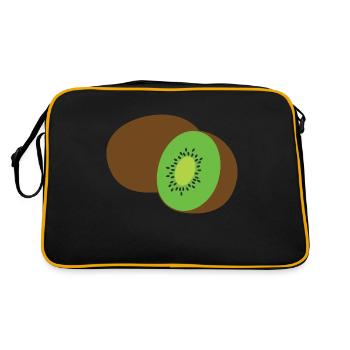 kiwi - Sac Retro - noir/or - Dos