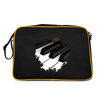 Musique de piano - Sac Retro - noir/or - Dos