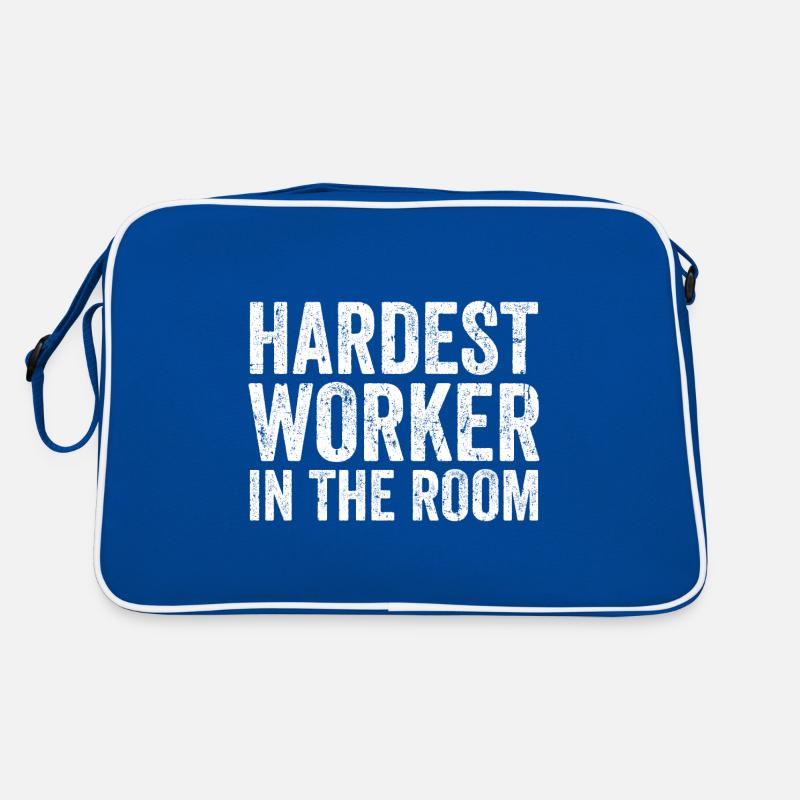 Der härteste Arbeiter im Raum Retro Tasche