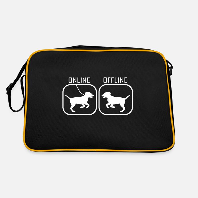 Hund lustig Retro Tasche